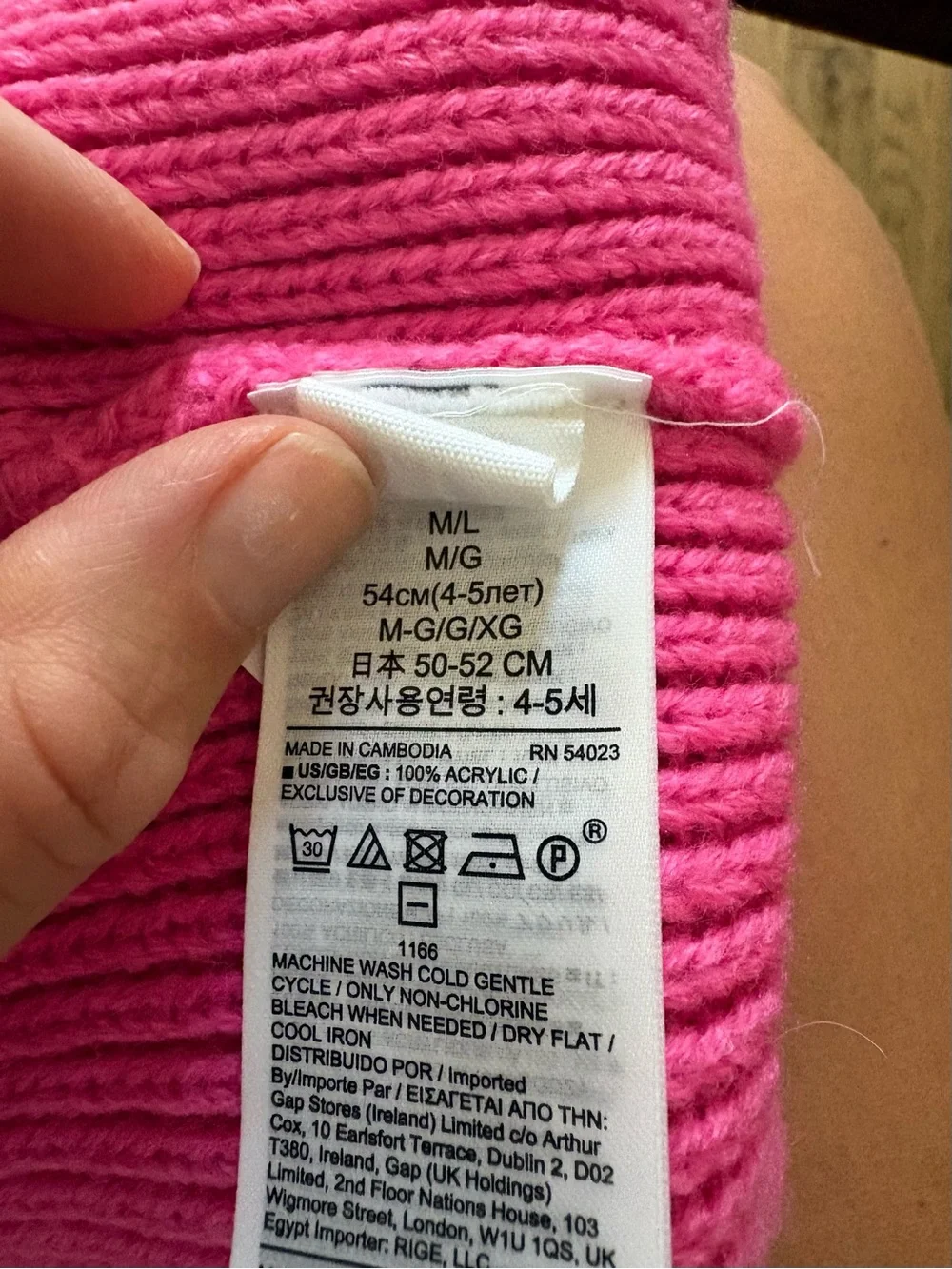 GAP Kids Cat-Ear Beanies in Lavender & Pink